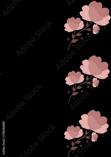 Obraz pink rose background
