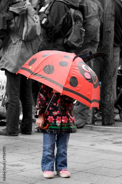 Obraz Girl with an umbrella