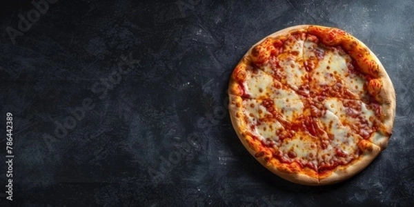 Fototapeta pizza on a board