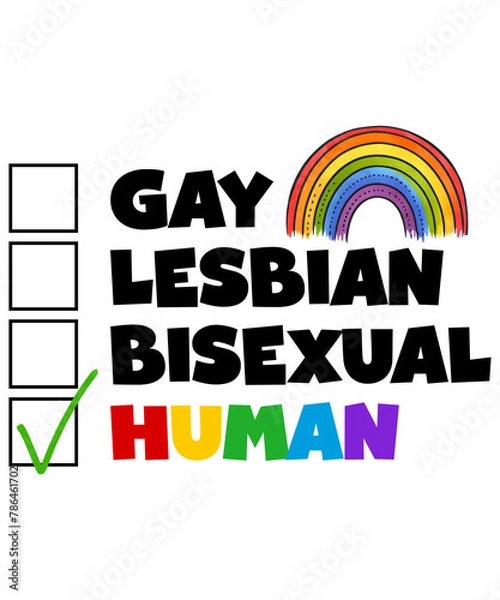 Fototapeta LGBT Checkbox Tumbler Sublimation PNG