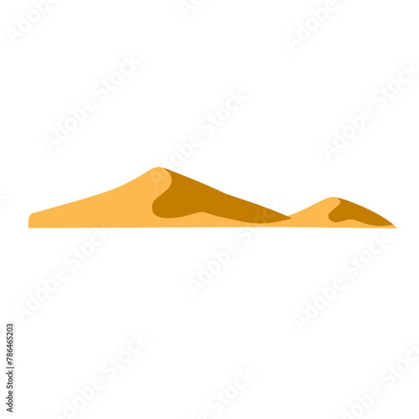 Obraz sand dune desert illustration