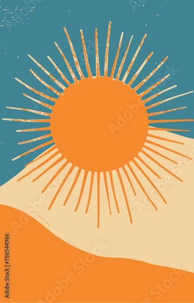 Obraz Sun vector, illustration