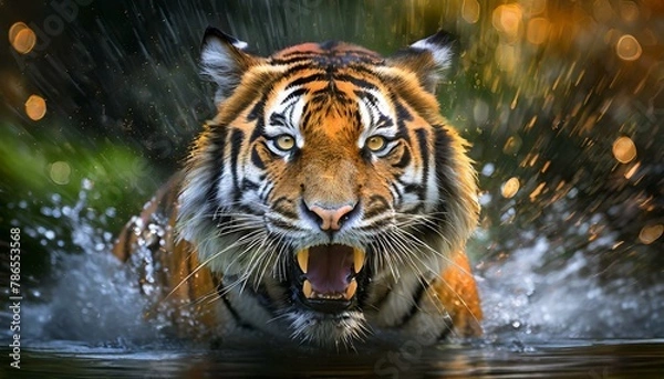 Obraz tiger in water