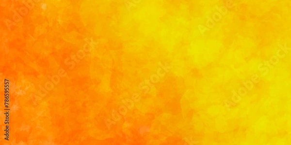 Fototapeta Abstract orange and yellow fantasy watercolor background texture .splash acrylic color background .banner for wallpaper .watercolor wash aqua painted texture .abstract hand paint with stain backdrop .