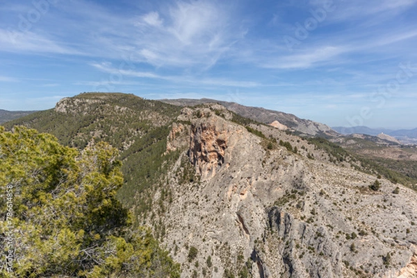 Obraz Mountains in the south of Spain. NAtional park in Alcoi Spain. 
