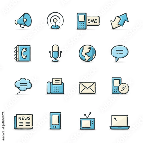 Obraz Communication Icons