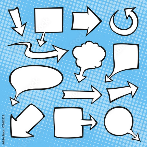 Obraz Comic Book Arrows