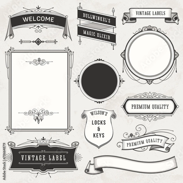 Obraz Vintage Labels