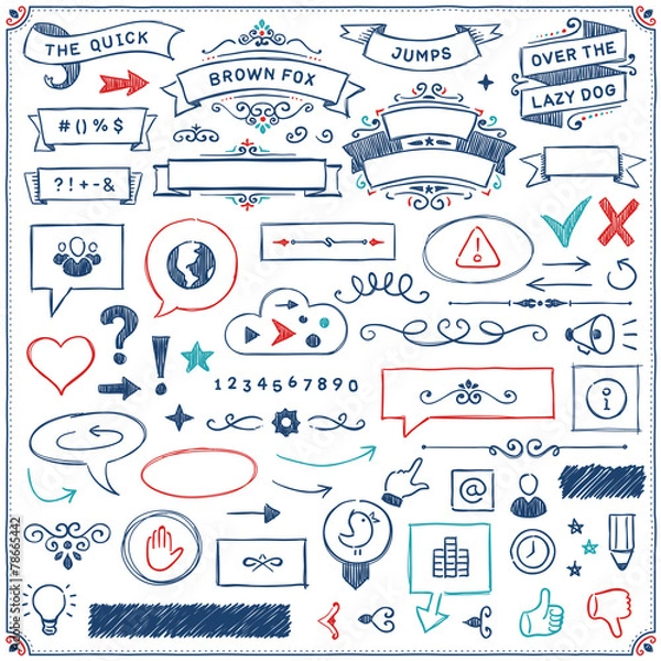 Obraz Hand Drawn Design Elements