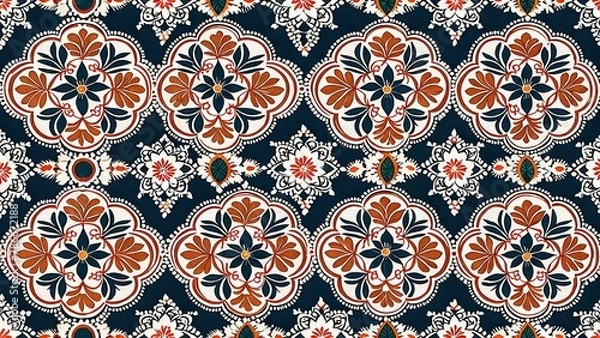 Fototapeta pattern design,Indian,Generative AI