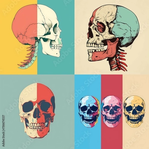 Obraz skull and crossbones