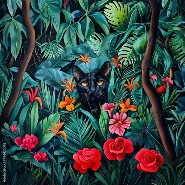 Obraz abstract floral background