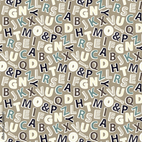 Fototapeta Letter pattern