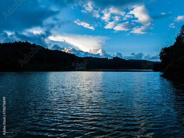 Obraz sunset over the lake