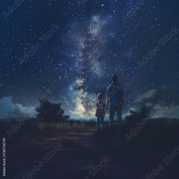 Fototapeta aurora in the night