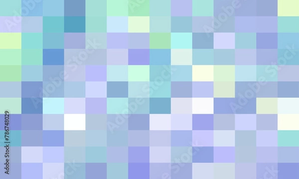 Fototapeta Vector abstract and colorful pixel background