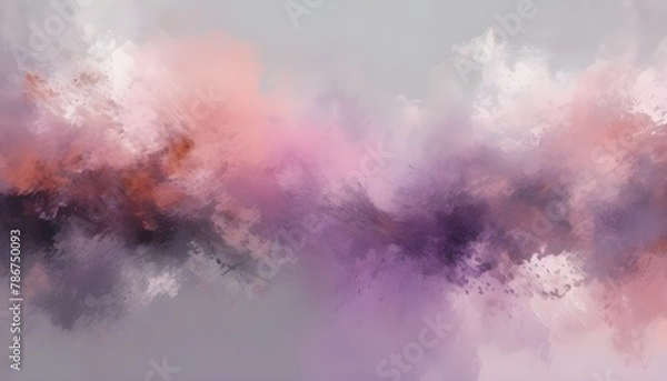 Fototapeta abstract painting background texture with dim gray, old lavender and rosy brown colors