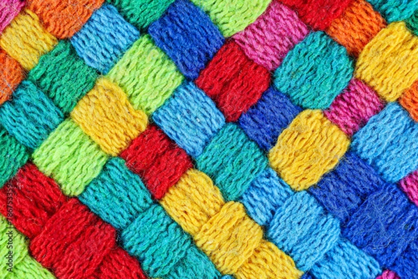 Fototapeta Colorful fabric pattern