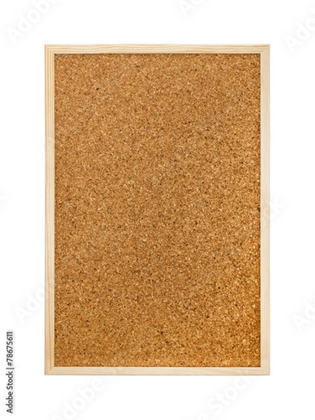 Fototapeta Cork board isolated on white background
