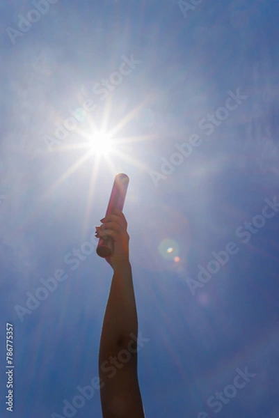 Obraz リレーのバトンパスのイメージ素材