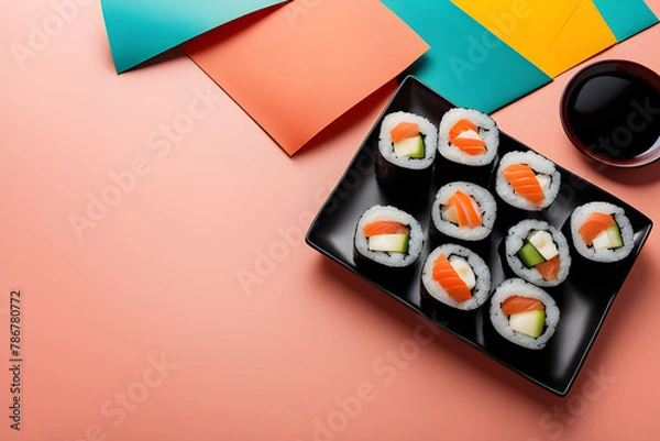 Obraz Sushi top view
