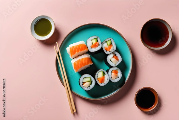 Obraz Sushi top view