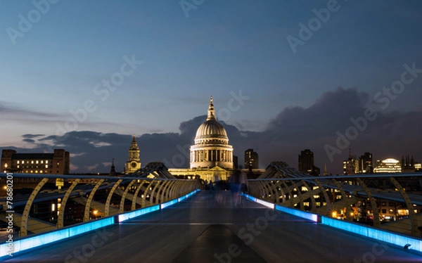 Obraz St Pauls, Millenium Bridge