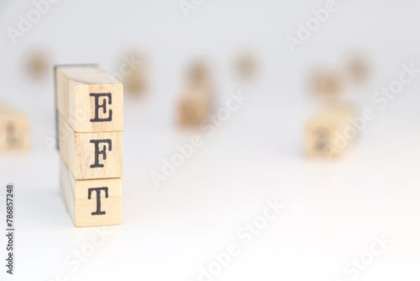Obraz Emotion-focused therapy concept (eft) abbreviation on white background.