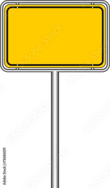 Fototapeta Ortsschild Vorderseite