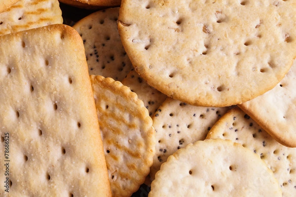 Obraz Round and Square Salty Crackers