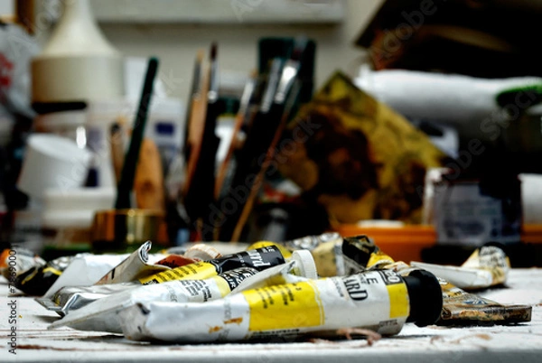 Fototapeta Paint tubes