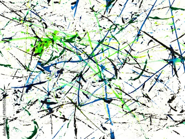 Obraz 水彩絵の具のスパッタリング