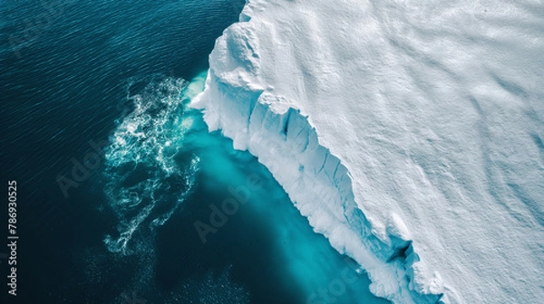 Obraz 氷山の壮大な景色と温暖化 beautiful glacier and global warming