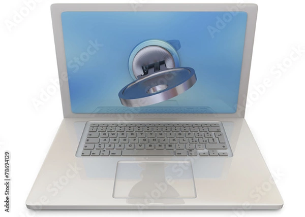Obraz Computer Security - 3D