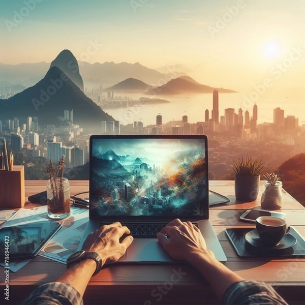 Obraz Digital Nomad Lifestyle
