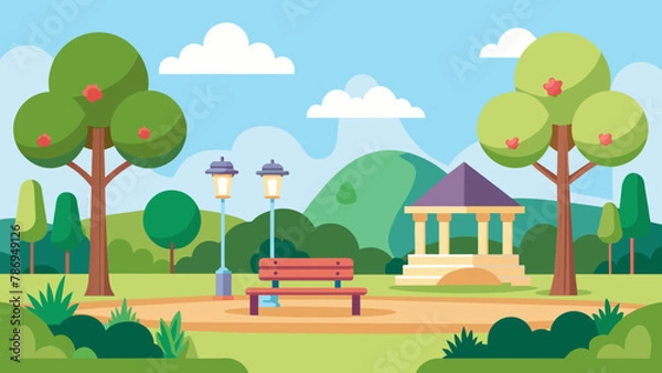 Obraz Park and svg file
