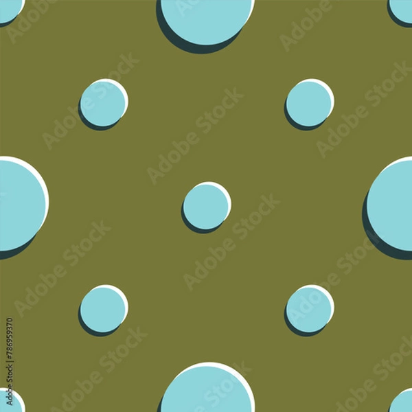 Obraz Vector olive green seamless pattern background: Four And Nine.