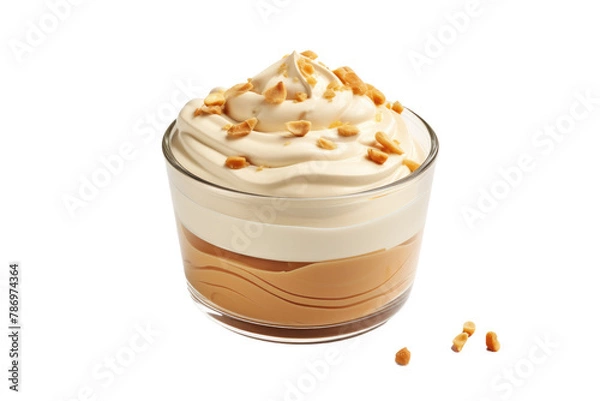 Obraz Creamy Delights: Whipped Cream and Cookie Magic