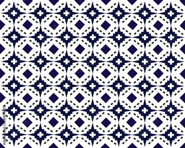 Fototapeta black and white seamless pattern background