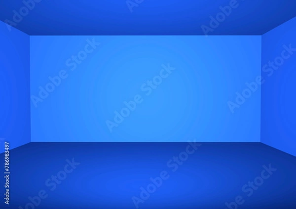 Fototapeta Abstract luxury soft blue background layout design,studio,room, web template ,Business report with smooth neon circle gradient color.