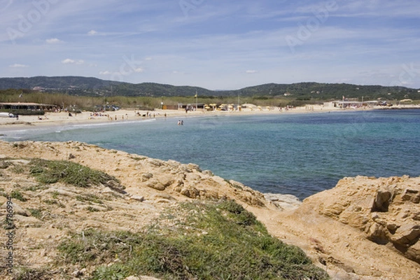 Fototapeta beach life in saint-tropez