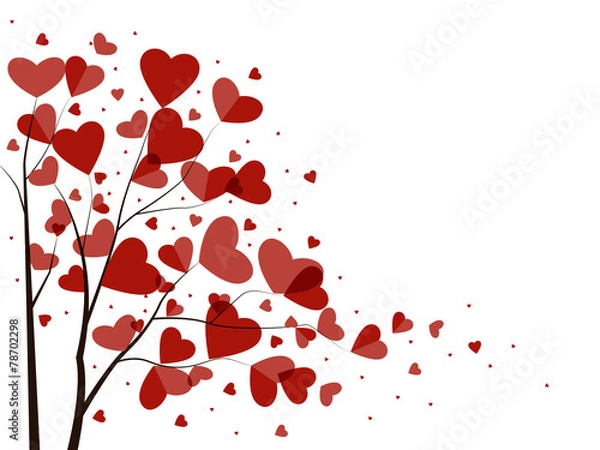 Obraz Background with hearts