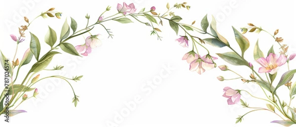 Obraz a picture of a floral arrangement with pink flowers