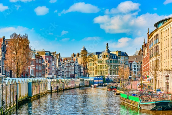 Obraz Fabulous, magnificent Amsterdam in early spring.