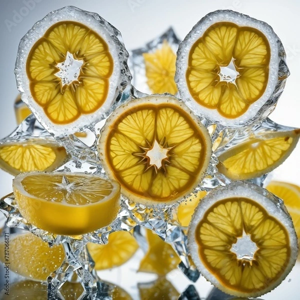Fototapeta Fruits in ice coat