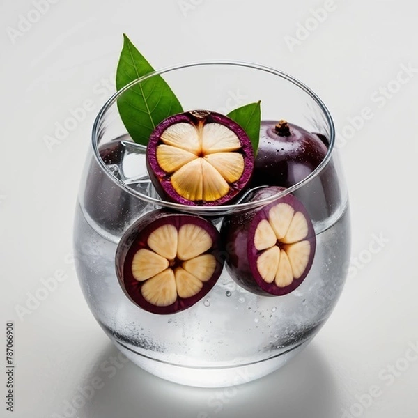 Fototapeta Vitaminizing drink with mangosteen