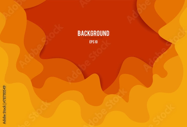 Obraz abstract color 3d paper art background.Vector design layout for banners presentations