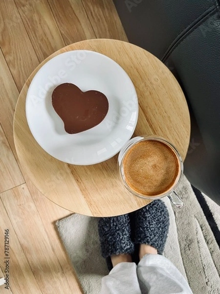 Obraz chocolate cake on a table