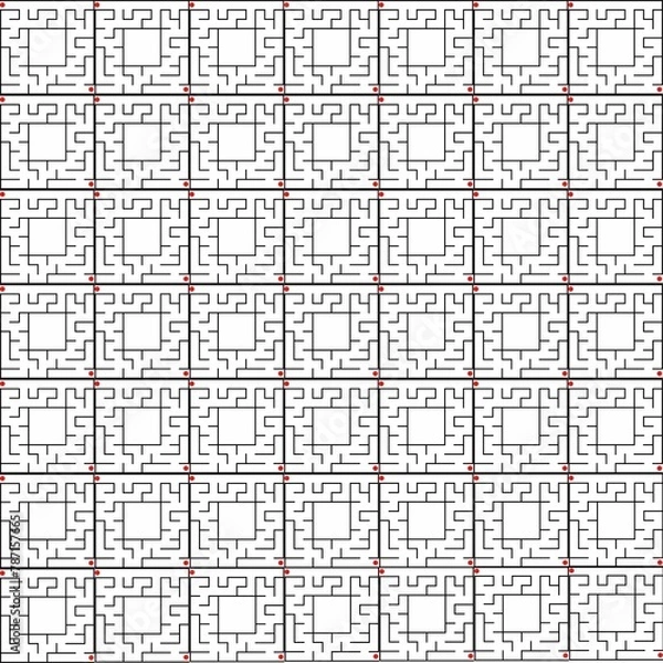 Fototapeta Digital paper, heart paper, seamless paper, seamless pattern, pattern, boho, boho pattern, paper