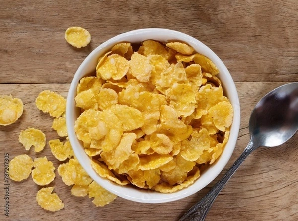 Obraz Bowl of corn flakes